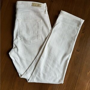 Adriano Goldschmied (AG) Prima Ankle White Jeans